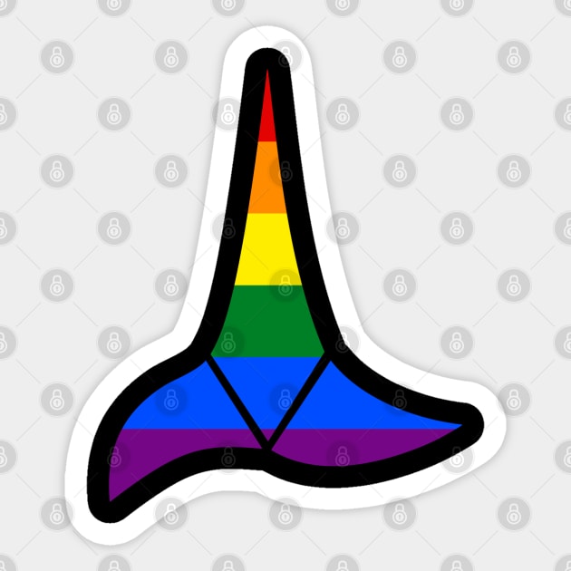 Klingon Pride Logo Sticker by Treksphere